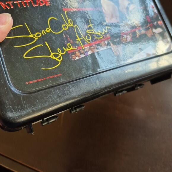 Vtg 1999 Stone Cold Steve Austin WWF Lunchbox Attitude Wrestling Plastic Rare - Picture 3 of 15